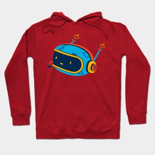 Cute Vintage Flying Robot Hoodie